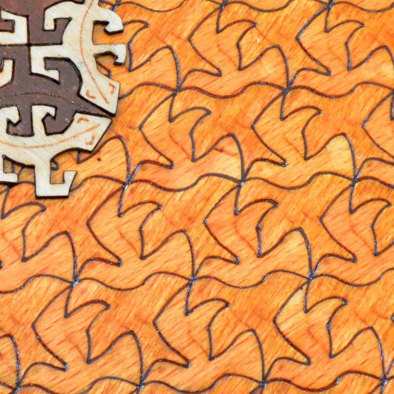 Mozaiekvloer - Vogels